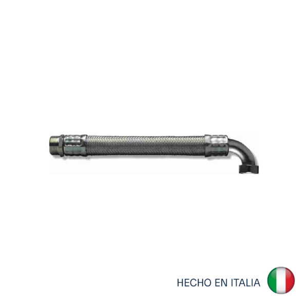 MANGUERA FLEXIBLE 1" CON CODO (600 mm.)